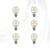 Impressions Vanity CLEAR LED GLOBE BULBS, DIMMABLE (COOL WHITE, 4W)