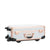 Impressions Vanity SLAYCASE® XLS VANITY TRAVEL TRAIN CASE WITH STAND IN WHITE & ROSE GOLD STUDDED