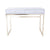 Impressions Vanity CHLOE WHITE AND GOLD VANITY TABLE