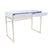 Impressions Vanity CHLOE WHITE AND GOLD VANITY TABLE